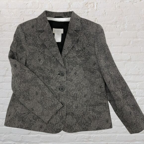 Louis Feraud 80s Vintage Virgin Wool Blazer 14/XL - Picture 9 of 16